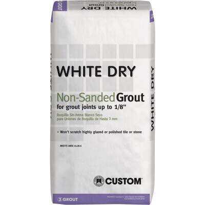 Custom Building Products White Dry 25 Lb. White Non-Sanded Tile Grout