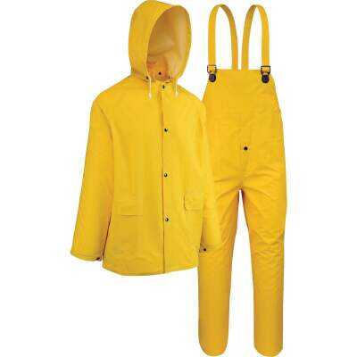 West Protective Gear Chester 3XL 3-Piece Yellow PVC Rain Suit
