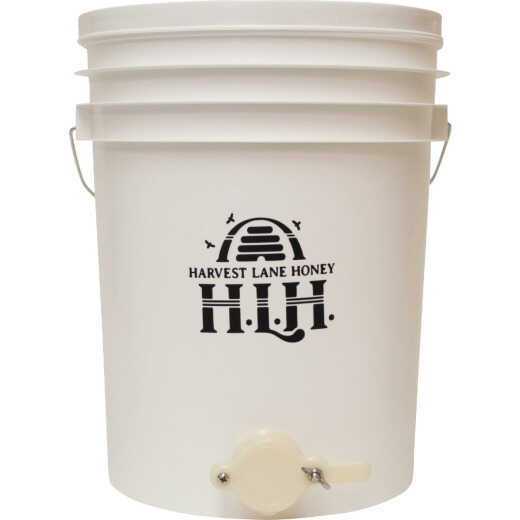 Harvest Lane 5 Gal. Plastic Honey Bucket with Gate